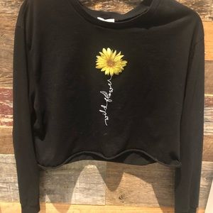 Wildflower Long Sleeve Crop